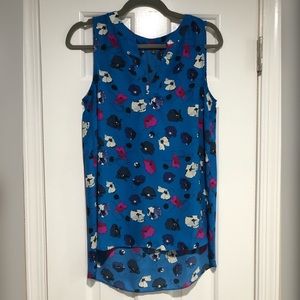 Adrianna Papell - Blue Floral Blouse